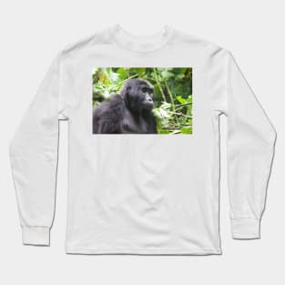 Female Gorilla in Kigali National Park, Uganda Long Sleeve T-Shirt